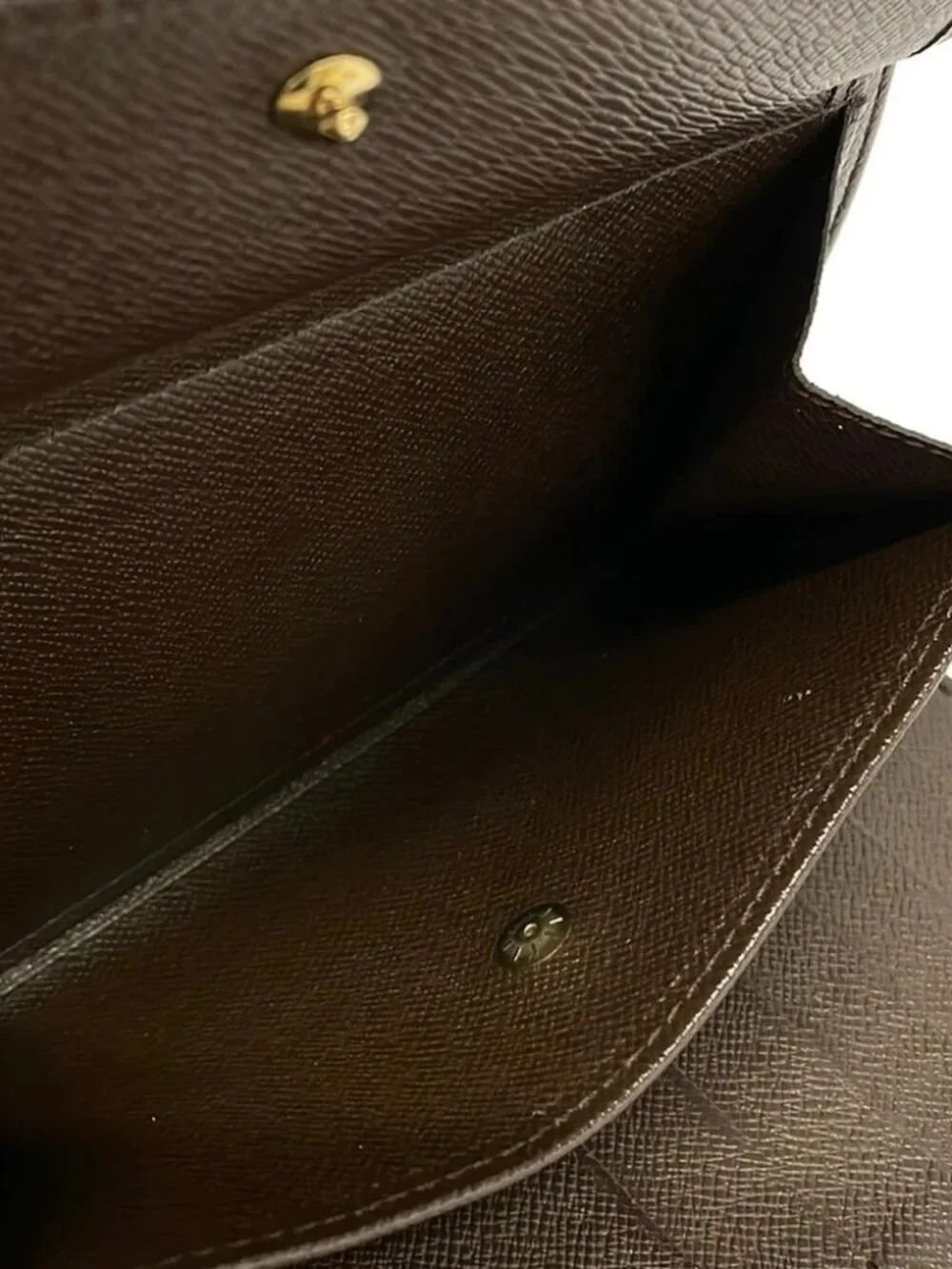 LOUIS VUITTON Porte Tresor Etui Papier N61202 Ebene Damier SP0015 Damier Canvas
